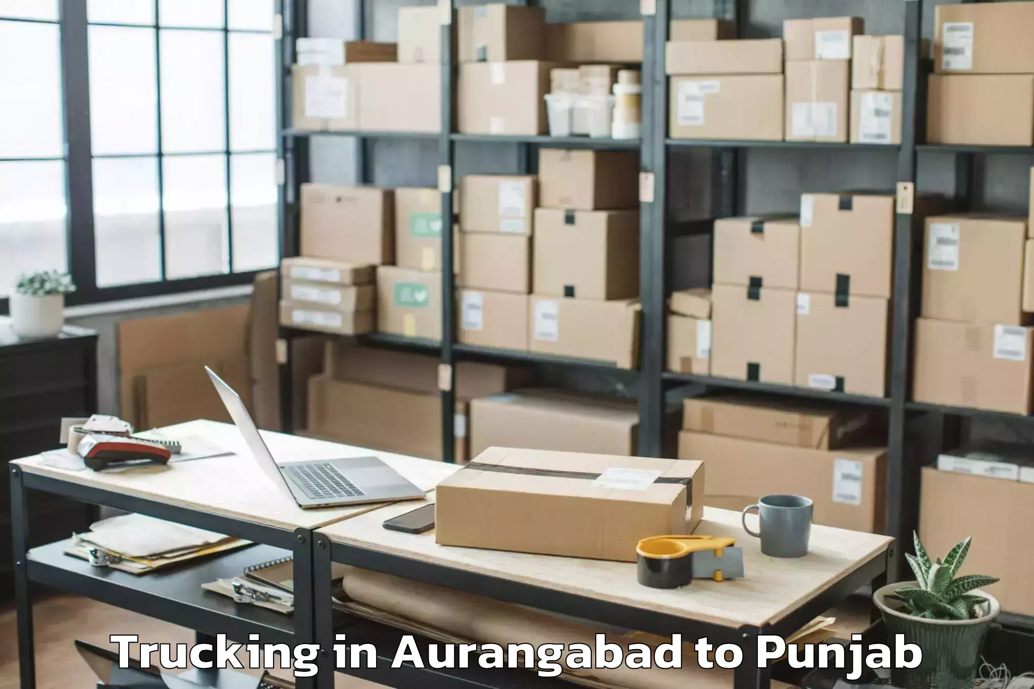 Quality Aurangabad to Siswan Trucking